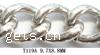 Twist ovale Einsenkette, Eisen, plattiert, keine, frei von Blei & Kadmium, 8.8X9.7MM, 100m/Strang, verkauft von Strang